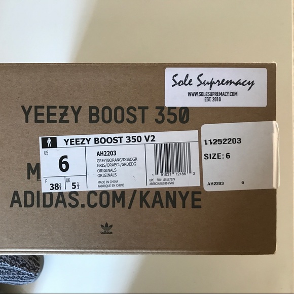 Yeezy 350 V2 grey US6 - Picture 8 of 8